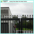 2.1m height x 2.4m length black metal tubular fence wholesaler